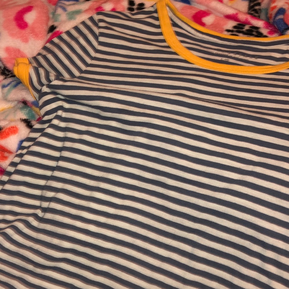 Blue ringer tee